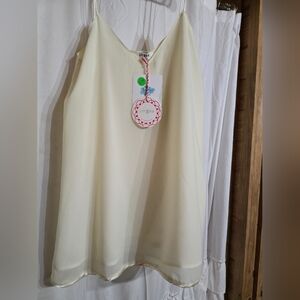 Umgee Cream Sleeveless Top